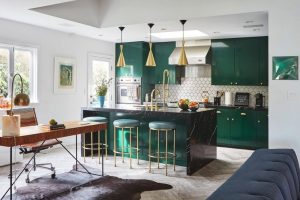 Зеленая кухня: дизайн интерьера, идеи ремонта